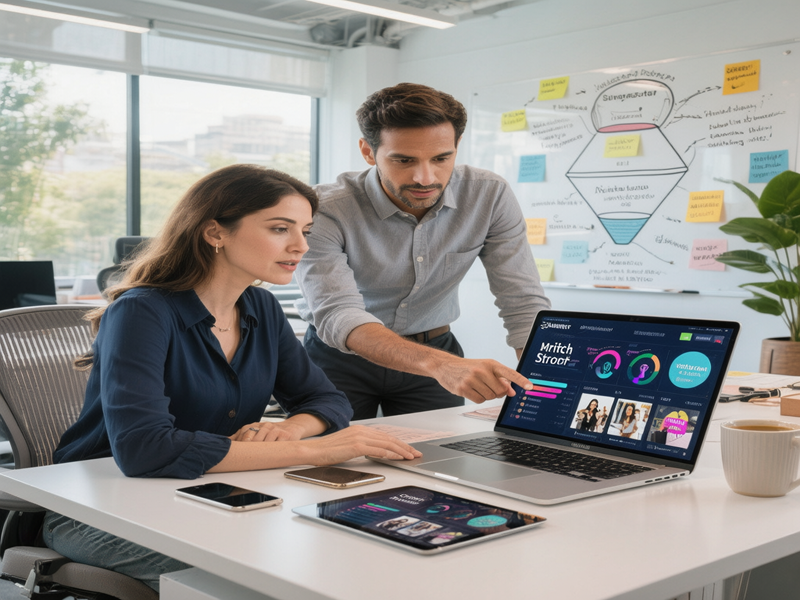 Social media marketing strategy discussion with the Best Digital Marketing Agency in Hadapsar – Extensile Pvt. Ltd.