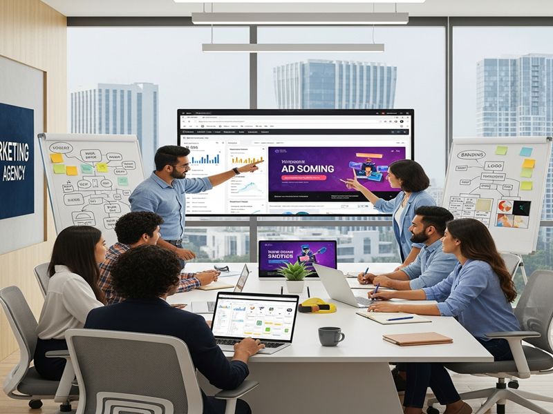 Digital marketing strategy showing SEO, ads, and branding for Hadapsar businesses by the Best digital marketing agency in Hadapsar