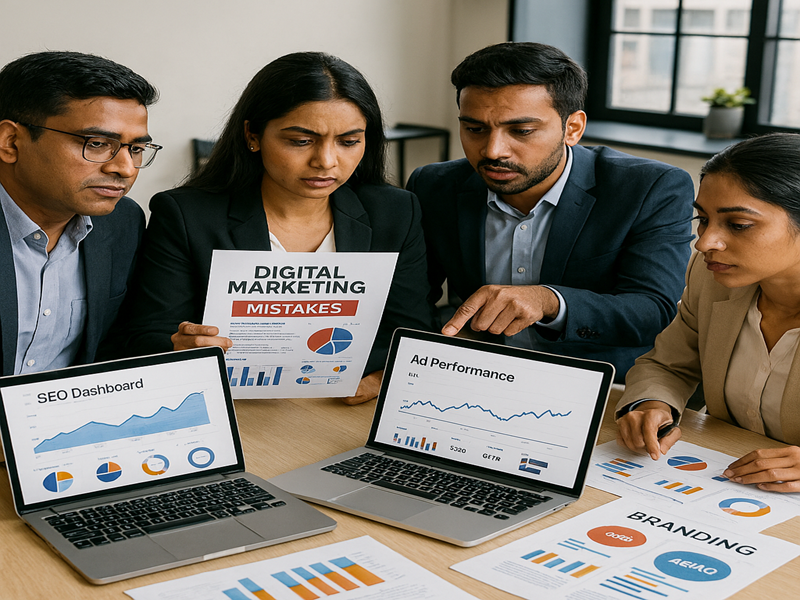 Digital marketing mistakes and solutions for Hadapsar businesses by the Best digital marketing agency in Hadapsar